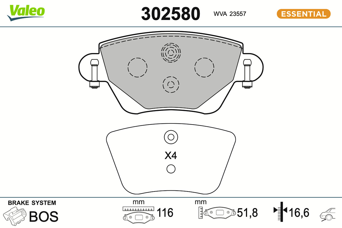 BRAKE PADS FIRST RENAULT KANGOO EXPR. RR